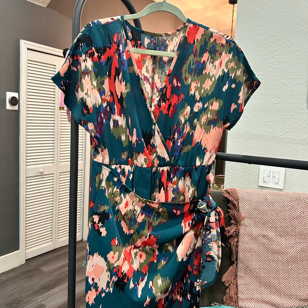 SHEIN Multicolor Abstract Dress